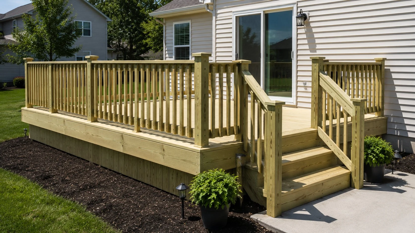 Wood deck installation New Albany Ohio